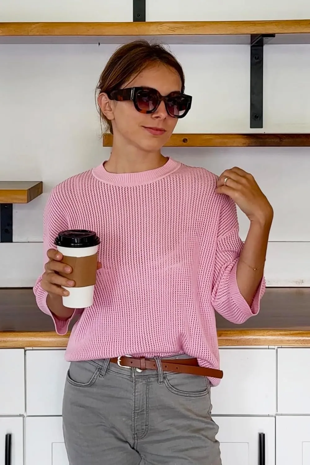 Arach&Cloz Womens 100% Cotton Summer Casual Relaxed Fit Crochet Tops 2025
