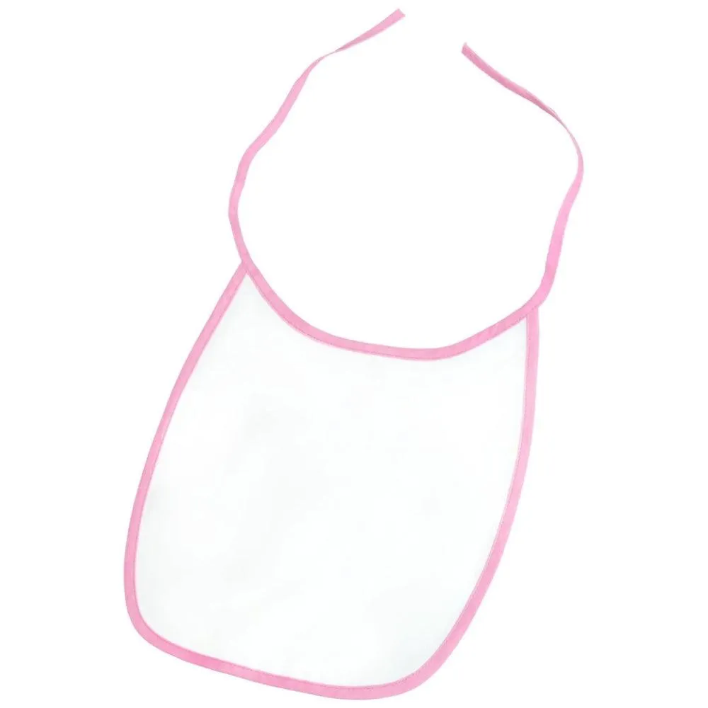 Baby Bib - 100% Polyester - Pink