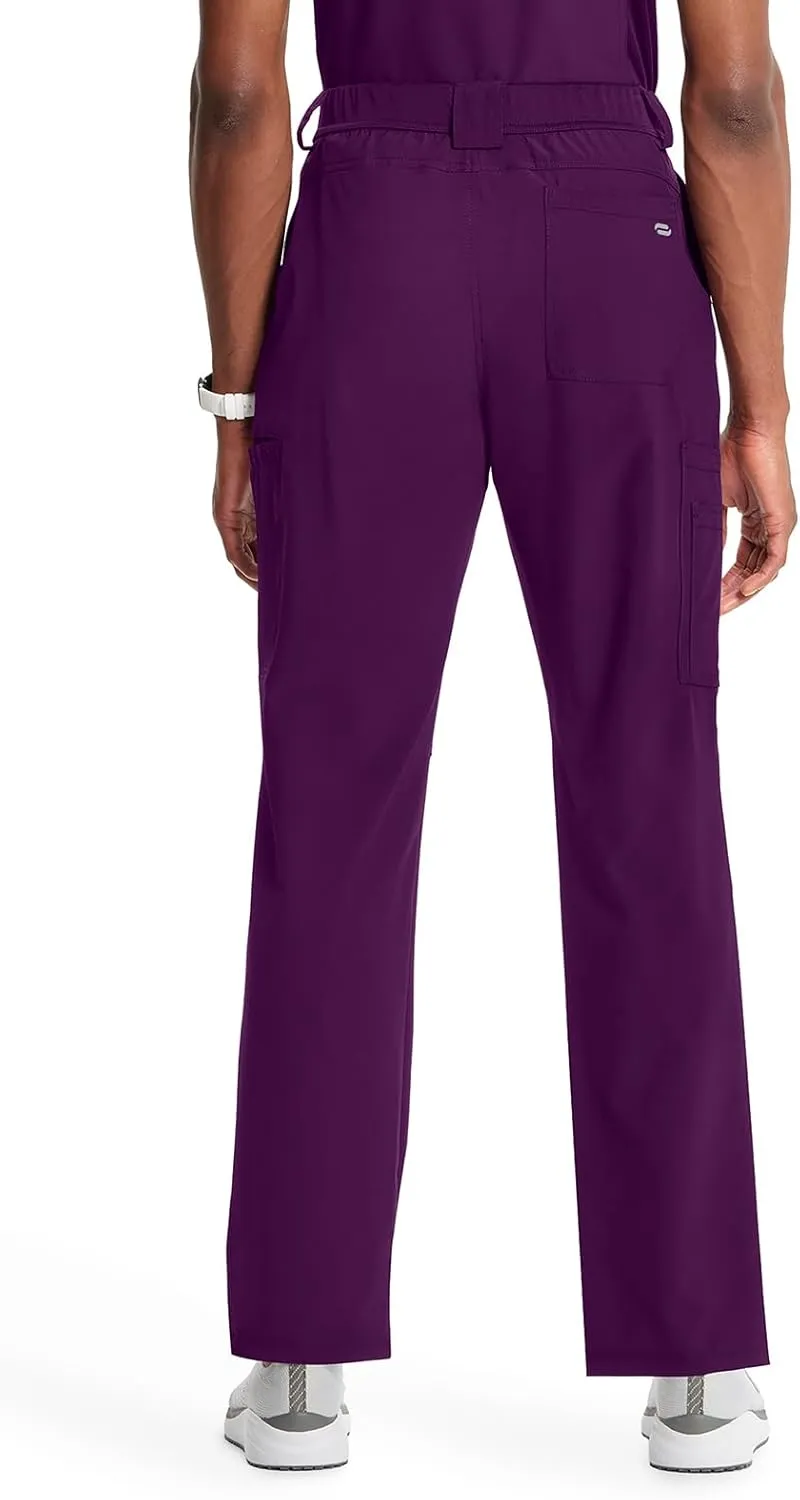 Cherokee Infinity Mens Scrub Pants Modern Fit 6 Pockets Tapered Leg with Drawstring - CK200A