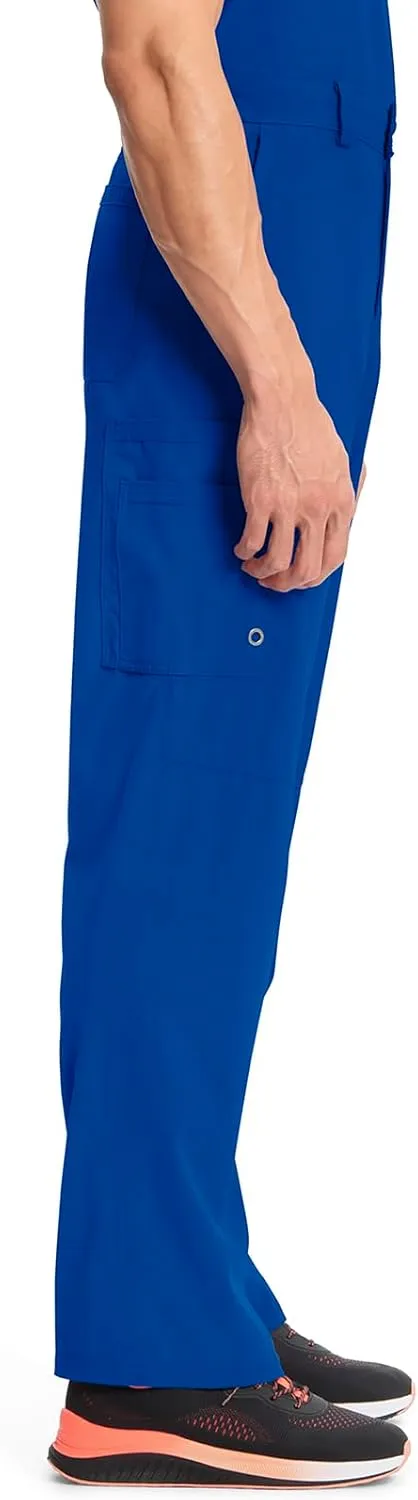 Cherokee Infinity Mens Scrub Pants Modern Fit 6 Pockets Tapered Leg with Drawstring - CK200A