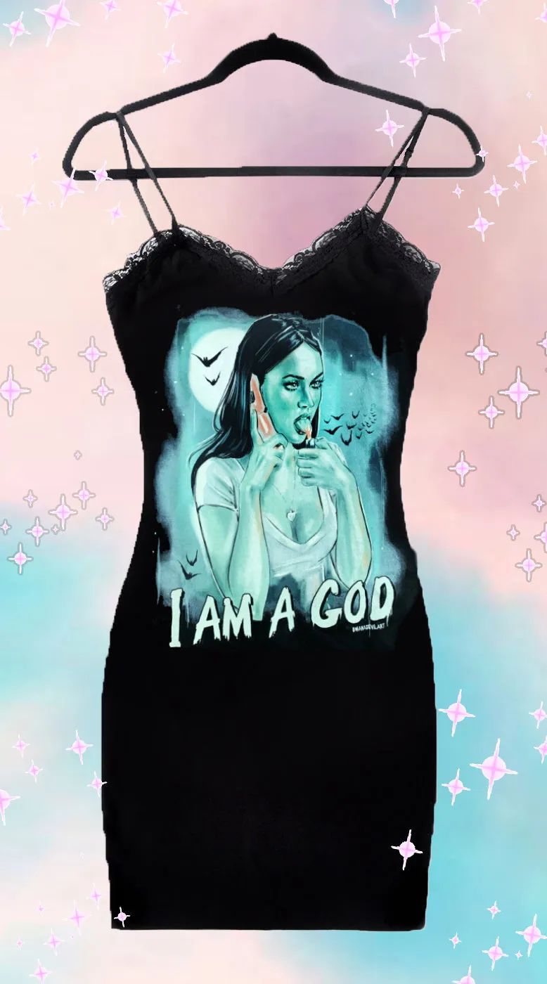 Jennifer's Body Lace Strap Dress "I am God"
