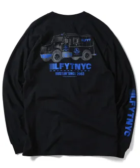 Lafayette Bank Truck L/S Pocket Tee Black