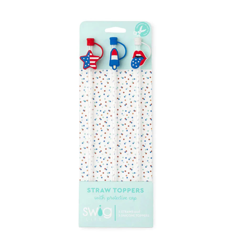Reusable Straws W/ Toppers (Mult Styles)