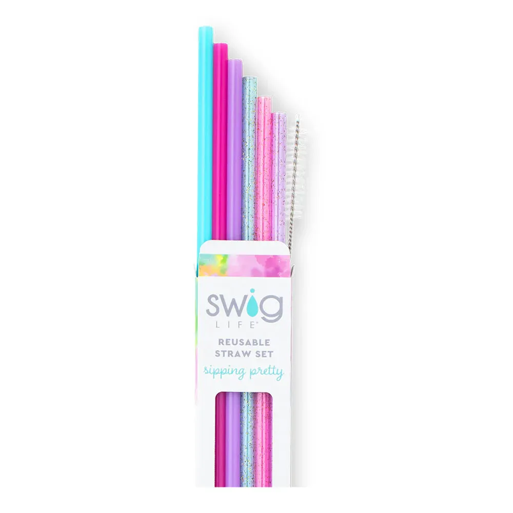 Reusable Straws W/ Toppers (Mult Styles)