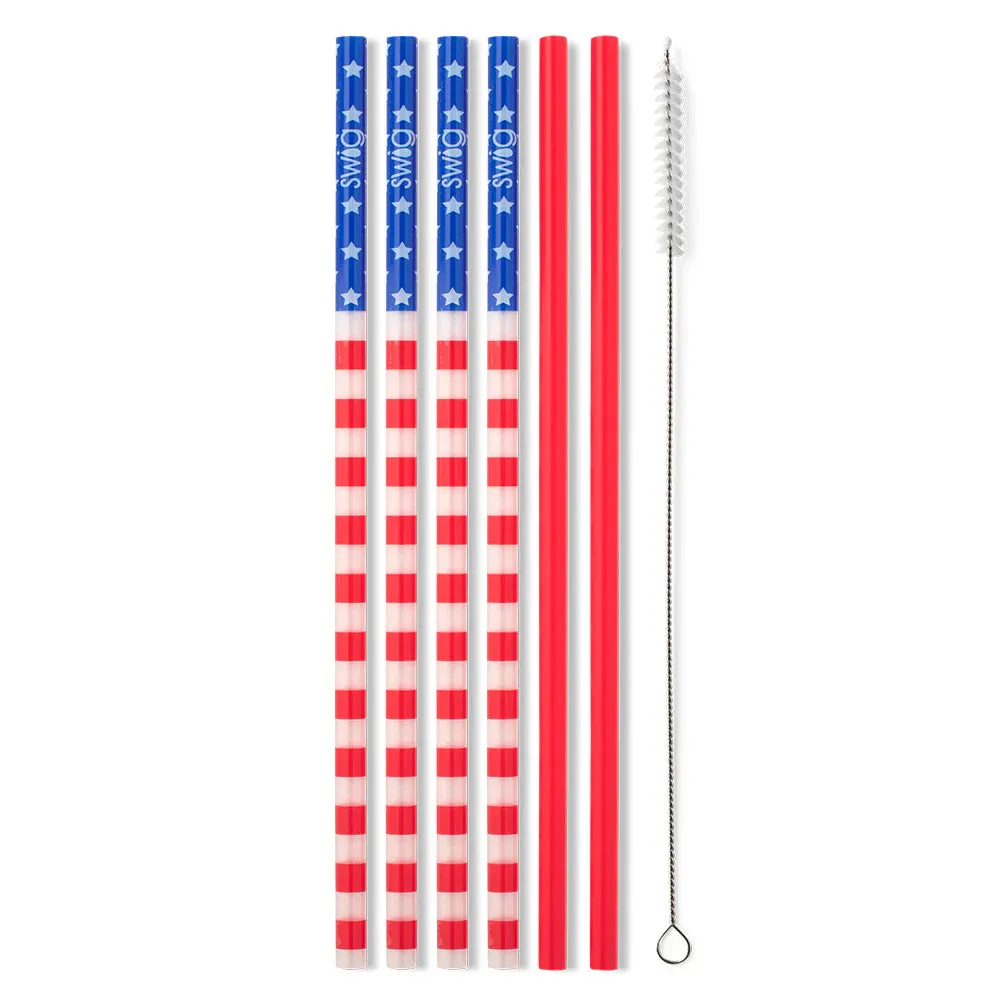 Reusable Straws W/ Toppers (Mult Styles)