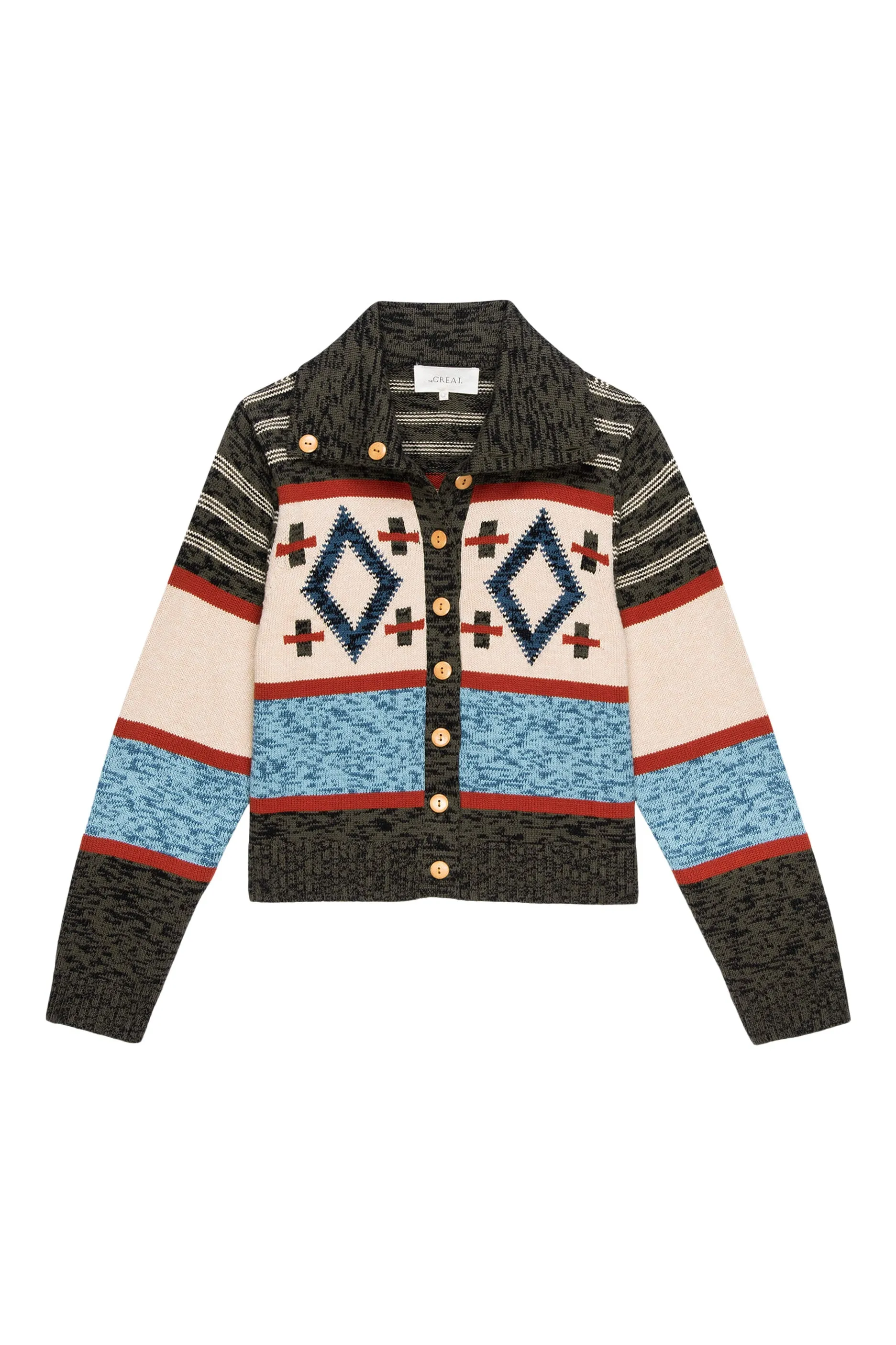 Vibrant Americana Multi-Colored Great Southwest Cardigan