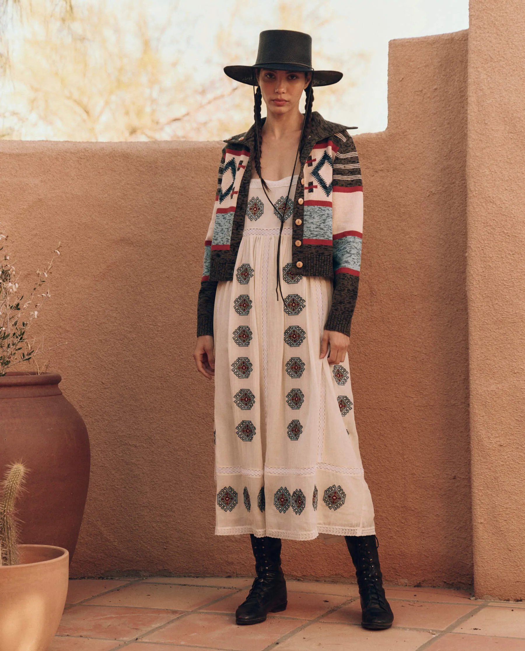 Vibrant Americana Multi-Colored Great Southwest Cardigan